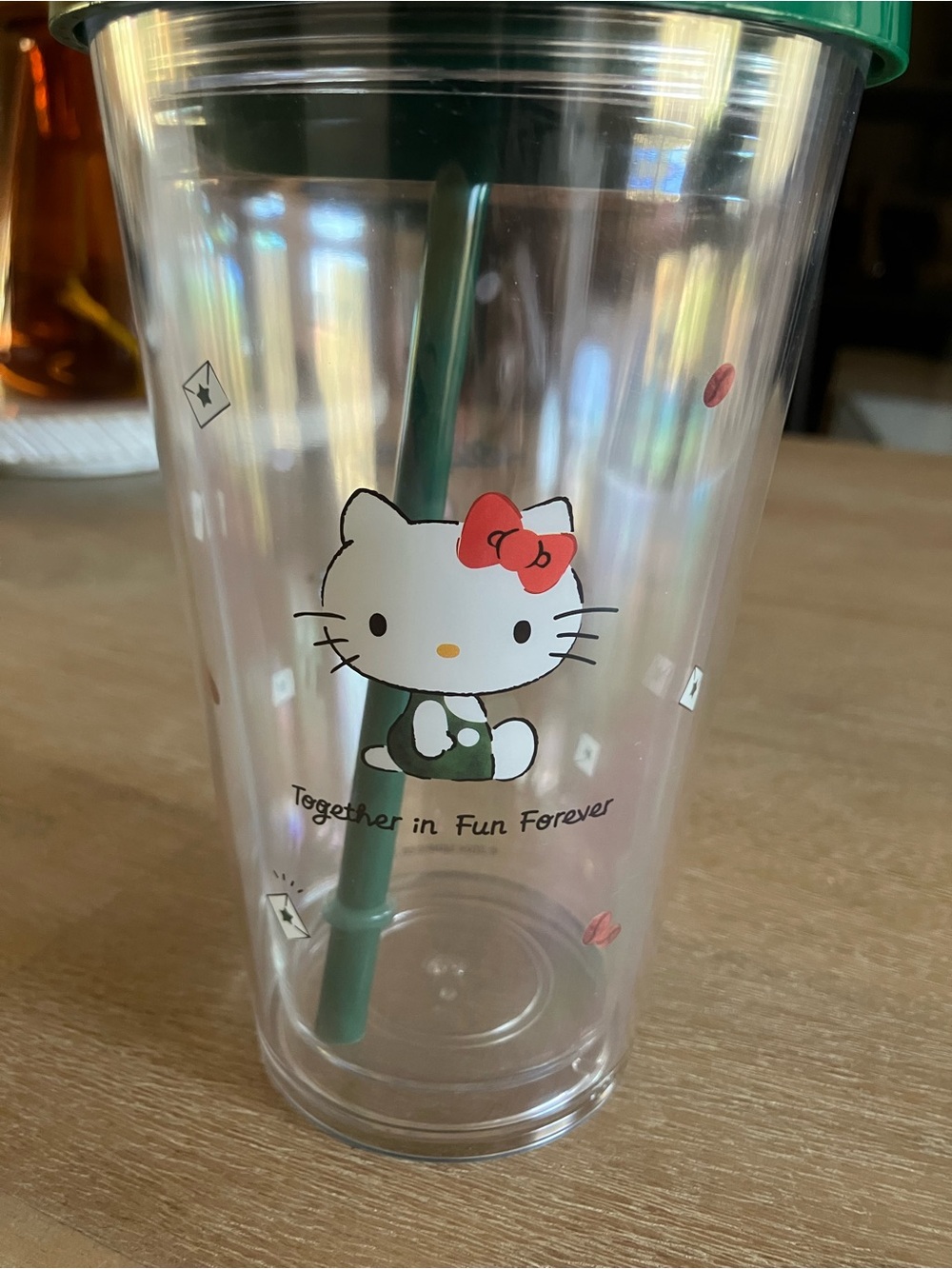 Hello Kitty x Starbucks 16oz Cold Cup with Red Ribbon Straw - Picture 2 of 4